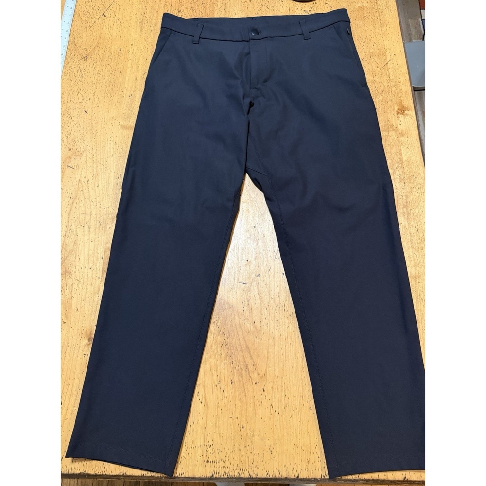 Lululemon Pants Men 34x29 Black Commission Slim Zip Pocket Trouser Warpstreme